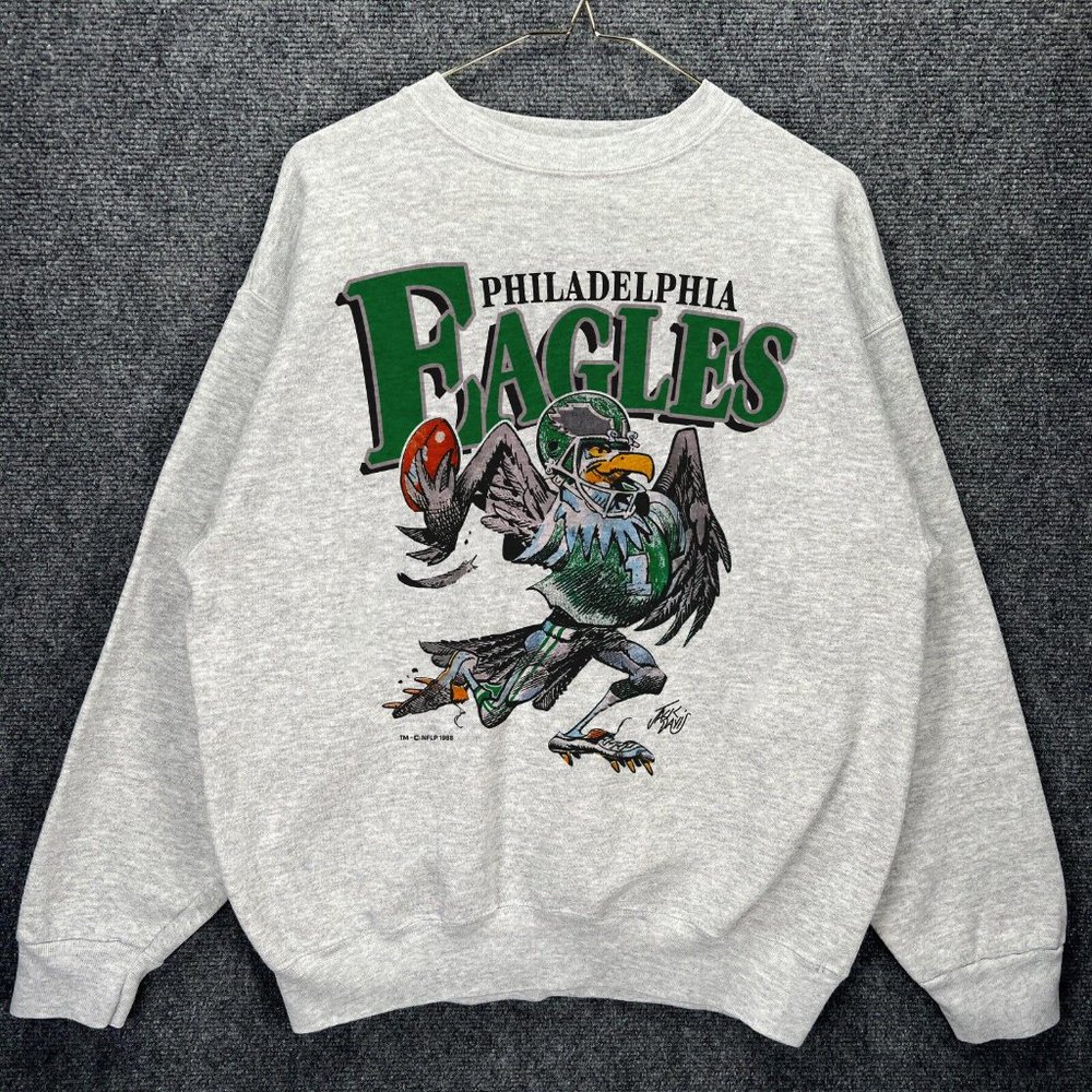 1988 Philadelphia Eagles T Shirt Nutmeg Jack Davis Football tee vtg sweatshirt